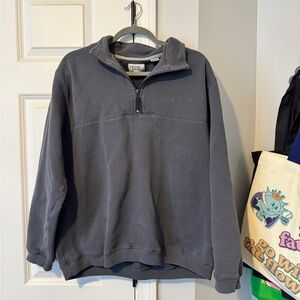 Izod Charcoal Quarter-Zip Pullover